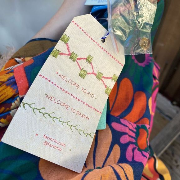 Anthropologie X Farm Rio Button-Front Maxi Dress size 2X - Picture 9 of 16